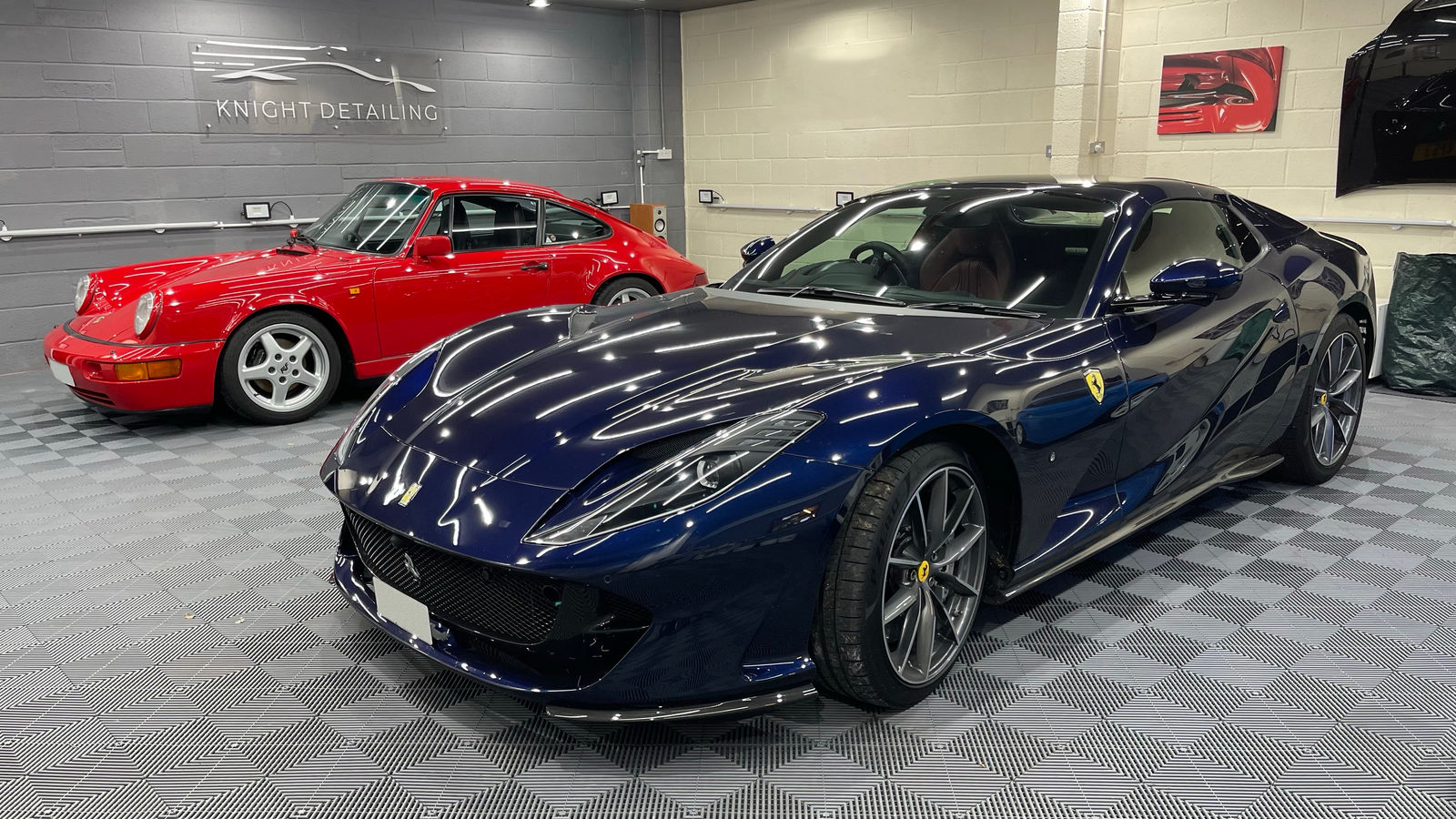 Ferrari F12 GTS and Porsche Carrera 2